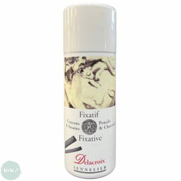 Fixative Spray- Sennelier- DELACROIX - Charcoal & Pencil Fixative - 400ml