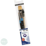 BRUSH SET - Daler Rowney - AQUAFINE 300 - Round 4, 3/4" Short Flat & Quill Mop 4