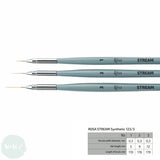 ARTISTS PAINT BRUSH - Synthetic - ROSA - STREAM - Series 123/3 - 0.3mm DIA. FINE LINER – 3