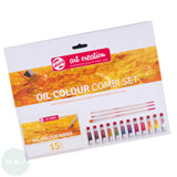Oil Paint Set- Royal Talens ART CREATION –  Oil Combi Set  - 12 x 12ml Tubes, Brushes & Pad