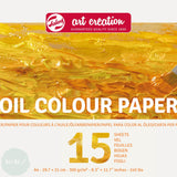 Oil Paint Set- Royal Talens ART CREATION –  Oil Combi Set  - 12 x 12ml Tubes, Brushes & Pad