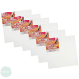 Artists Stretched Canvas - STANDARD Depth - WHITE PRIMED Cotton - SINGLE  - 260 gsm - Royal Talens ART CREATION -   40 x 40cm - SIX PACK