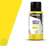 FABRIC PAINT - Vallejo - TEXTILE COLOR - 60ML - Yellow