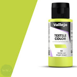 FABRIC PAINT - Vallejo - TEXTILE COLOR - 60ML - Bright Green