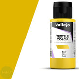 FABRIC PAINT - Vallejo - TEXTILE COLOR - 60ML - Gold
