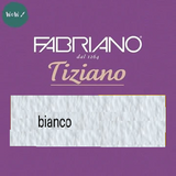 TEXTURED COLOURED PAPER - TIZIANO Ingres - 160 gsm - 50 x 65 cm - 5 sheets -  Bianco (White)