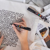 PAINT MARKER - POSCA - Set - 8 Assorted Tips - BLACK