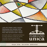 PRINT MAKING PAPER - Fabriano - Fabriano - UNICA - 250gsm - White - Natural Grain - 76 x 56 cm - 10 SHEETS