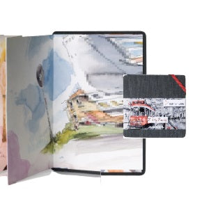 CONCERTINA PAPER - Hardback Sketchbook -  HAHNEMUHLE - ZIG-ZAG - 300gsm – 50 x 50 mm