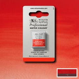 ARTISTS WATERCOLOUR PAINT - Winsor & Newton - PROFESSIONAL - HALF PAN - CADMIUM RED