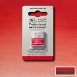 ARTISTS WATERCOLOUR PAINT - Winsor & Newton - PROFESSIONAL - HALF PAN - CADMIUM RED DEEP