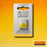 ARTISTS WATERCOLOUR PAINT - Winsor & Newton - PROFESSIONAL - HALF PAN - CADMIUM YELLOW DEEP