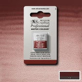 ARTISTS WATERCOLOUR PAINT - Winsor & Newton - PROFESSIONAL - HALF PAN - CAPUT MORTUUM VIOLET