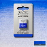 ARTISTS WATERCOLOUR PAINT - Winsor & Newton - PROFESSIONAL - HALF PAN - COBALT BLUE DEEP