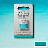 ARTISTS WATERCOLOUR PAINT - Winsor & Newton - PROFESSIONAL - HALF PAN - COBALT TURQUOISE LIGHT
