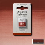 ARTISTS WATERCOLOUR PAINT - Winsor & Newton - PROFESSIONAL - HALF PAN - INDIAN RED