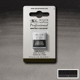 ARTISTS WATERCOLOUR PAINT - Winsor & Newton - PROFESSIONAL - HALF PAN - LAMP BLACK