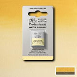 ARTISTS WATERCOLOUR PAINT - Winsor & Newton - PROFESSIONAL - HALF PAN - NAPLES YELLOW
