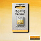 ARTISTS WATERCOLOUR PAINT - Winsor & Newton - PROFESSIONAL - HALF PAN - NAPLES YELLOW DEEP