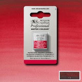 ARTISTS WATERCOLOUR PAINT - Winsor & Newton - PROFESSIONAL - HALF PAN - PERMANENT ALIZARIN CRMSN
