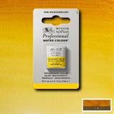 ARTISTS WATERCOLOUR PAINT - Winsor & Newton - PROFESSIONAL - HALF PAN - TRANSPARENT YELLOW