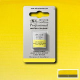 ARTISTS WATERCOLOUR PAINT - Winsor & Newton - PROFESSIONAL - HALF PAN - WINSOR LEMON