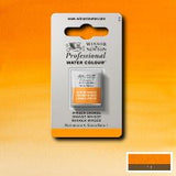 ARTISTS WATERCOLOUR PAINT - Winsor & Newton - PROFESSIONAL - HALF PAN - WINSOR ORANGE