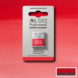 ARTISTS WATERCOLOUR PAINT - Winsor & Newton - PROFESSIONAL - HALF PAN - WINSOR RED