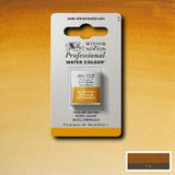 ARTISTS WATERCOLOUR PAINT - Winsor & Newton - PROFESSIONAL - HALF PAN - YELLOW OCHRE