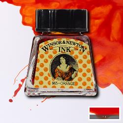 INK - Winsor & Newton DRAWING INK 14ml -	Orange