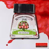 INK - Winsor & Newton DRAWING INK 14ml -	Scarlet