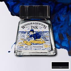 INK - Winsor & Newton DRAWING INK 14ml -	Ultramarine