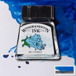 INK - Winsor & Newton DRAWING INK 14ml -	Cobalt