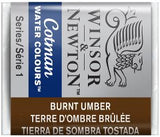 WATERCOLOUR PAINT – Winsor & Newton COTMAN – Half Pan - 	Burnt Umber