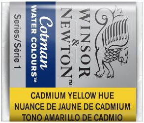 WATERCOLOUR PAINT – Winsor & Newton COTMAN – Half Pan - 	Cadmium Yellow Hue
