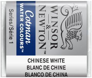 WATERCOLOUR PAINT – Winsor & Newton COTMAN – Half Pan - 	Chinese White