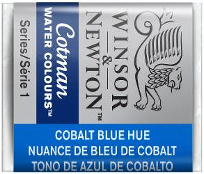 WATERCOLOUR PAINT – Winsor & Newton COTMAN – Half Pan - 	Cobalt Blue Hue