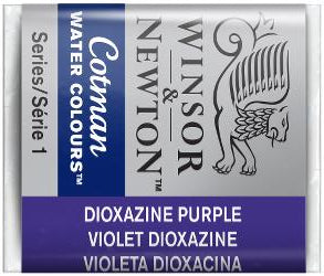 WATERCOLOUR PAINT – Winsor & Newton COTMAN – Half Pan - 	Dioxazine Violet