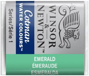 WATERCOLOUR PAINT – Winsor & Newton COTMAN – Half Pan - 	Emerald