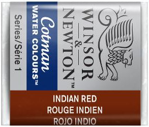 WATERCOLOUR PAINT – Winsor & Newton COTMAN – Half Pan - 	Indian Red