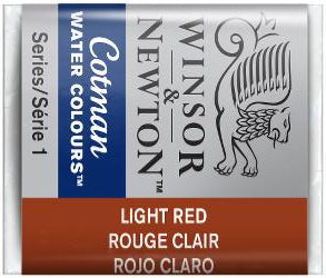 WATERCOLOUR PAINT – Winsor & Newton COTMAN – Half Pan - 	Light Red