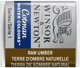 WATERCOLOUR PAINT – Winsor & Newton COTMAN – Half Pan - 	Raw Umber