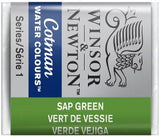 WATERCOLOUR PAINT – Winsor & Newton COTMAN – Half Pan - 	Sap Green