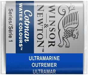WATERCOLOUR PAINT – Winsor & Newton COTMAN – Half Pan - 	Ultramarine