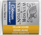 WATERCOLOUR PAINT – Winsor & Newton COTMAN – Half Pan - 	Yellow Ochre