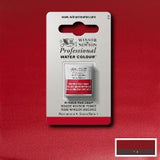 ARTISTS WATERCOLOUR PAINT - Winsor & Newton - PROFESSIONAL - HALF PAN - WINSOR RED DEEP