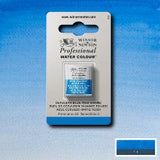 ARTISTS WATERCOLOUR PAINT - Winsor & Newton - PROFESSIONAL - HALF PAN - CERULEAN BLUE (RED SH)