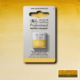 ARTISTS WATERCOLOUR PAINT - Winsor & Newton - PROFESSIONAL - HALF PAN - YELLOW OCHRE LIGHT