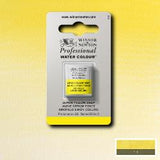 ARTISTS WATERCOLOUR PAINT - Winsor & Newton - PROFESSIONAL - HALF PAN - LEMON YELLOW DEEP