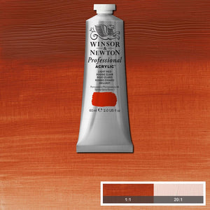 ACRYLIC PAINT -  Winsor & Newton PROFESSIONAL - 60 ml tube - Light Red